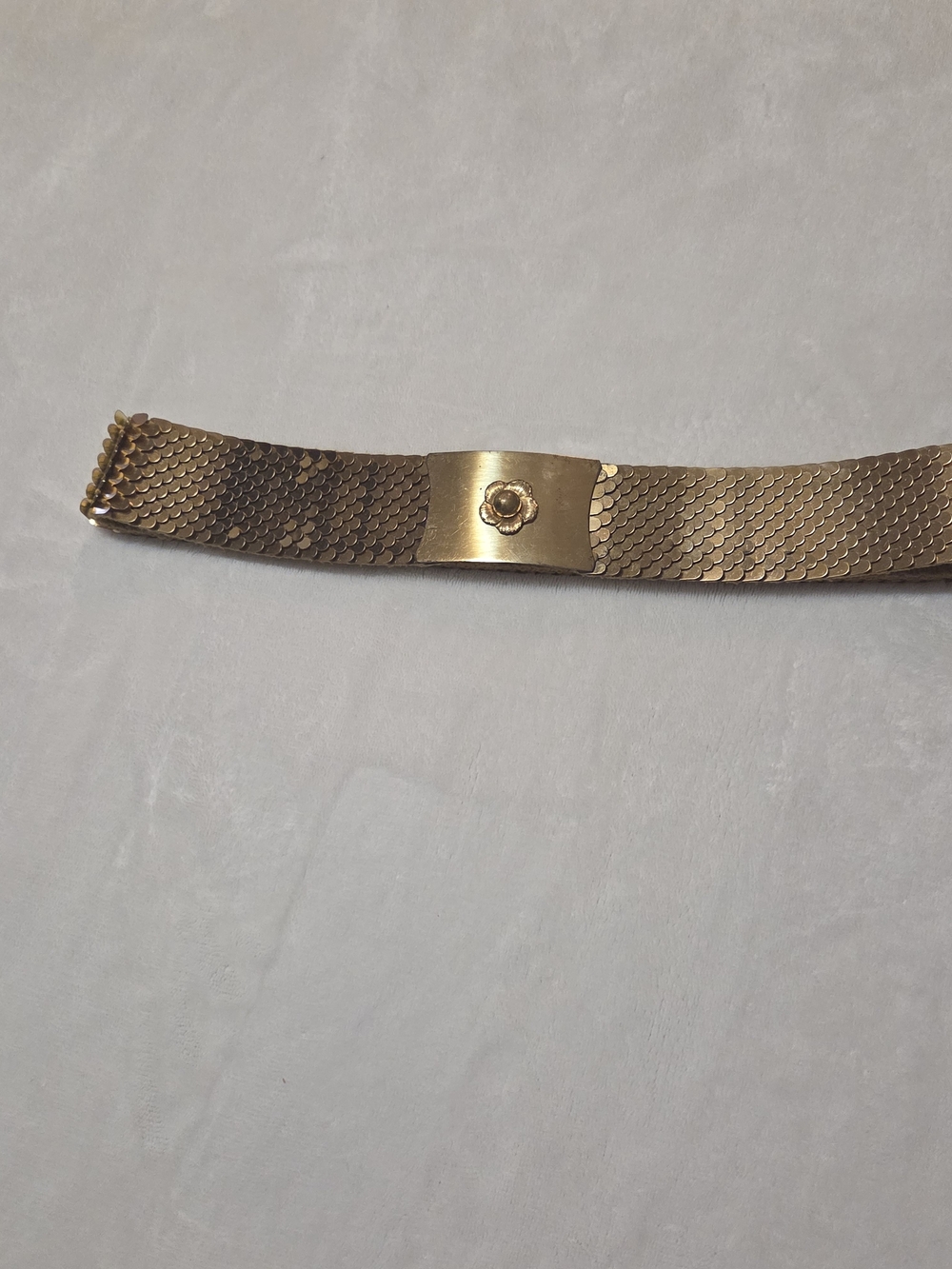 Gold Metal Scale Belt Vintage 1960 To 70, Boho